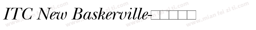ITC New Baskerville字体转换